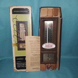 Vintage Springfield Aspen Indoor-Outdoor Thermomet